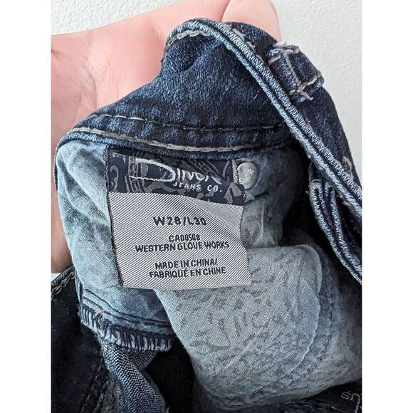 Silver Jeans Suki Surplus Mid Rise Dark Wash Bootcut Jeans - Size W28 / L30 - Picture 11 of 11